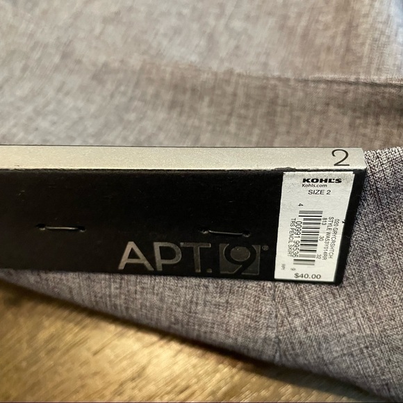 APT. 9 Gray Pencil Skirt NWT Sz. 2 - Picture 11 of 16